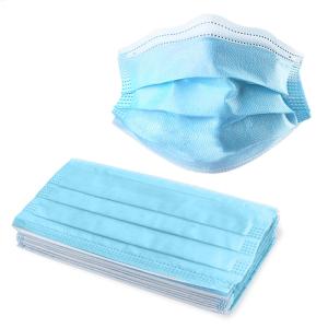 China Disposable Three Layer Disposable Blue Earloop Face Mask factory