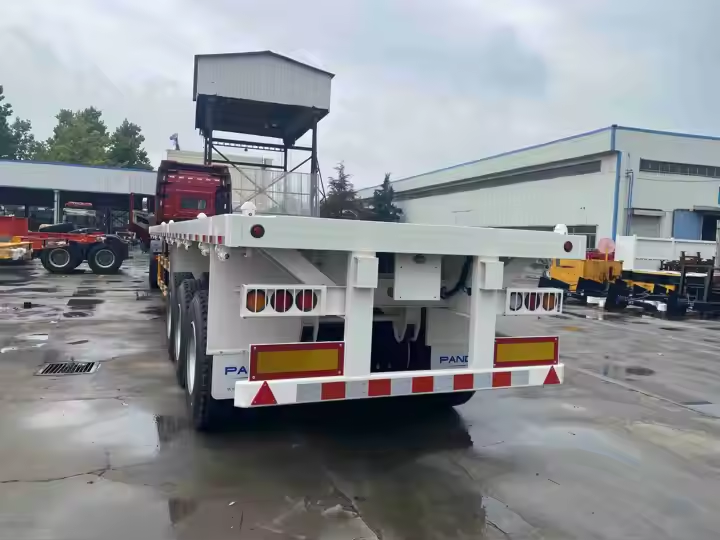 CIMC 40/45ft Steel 4Axle Oversized Containerized Cargo Extendable Flatbed Trailers