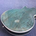 New style of custom guitar, double F holes,Flame Maple Top ,blue guitar