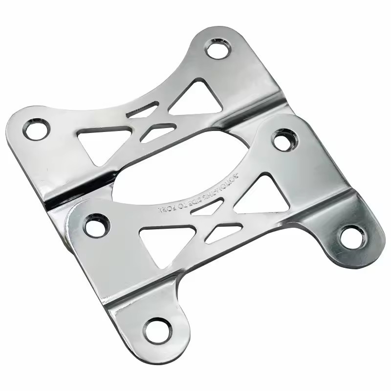 High Precision CNC Stamping Parts Custom Galvanized Metal Shock Absorber Bracket