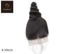 Loose Wave 35.56cm 14inch Remy Human Hair Closure Realistic Hair Line