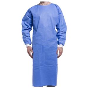 China SMS Disposable Isolation Gowns With Knitted Cuffs CE FDA Certification factory
