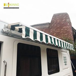 Acrylic Manual Retractable Awning Outdoor Sun Shade Canopy