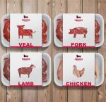 Easy Peel Off High Barrier Heat Sealing Film Lid Film For Cold Meat