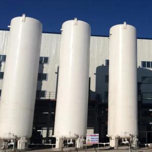 China 150m3 Vacuum Cryogenic Storage Tank Vertical Double Layer , 2m3 Liquid Nitrogen Holding Tank factory