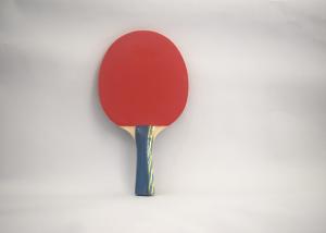 China Color Handle Table Tennis Rackets With Reverse Rubber 1.5mm #2 Orange Sponge factory