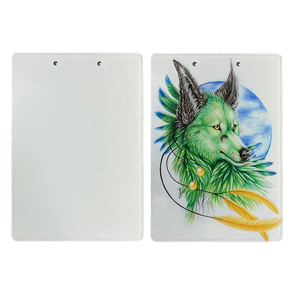 Sublimation Folders File Clipboard Blank Custom Logo A4 A5 PU Leather Sublimation Clipboards