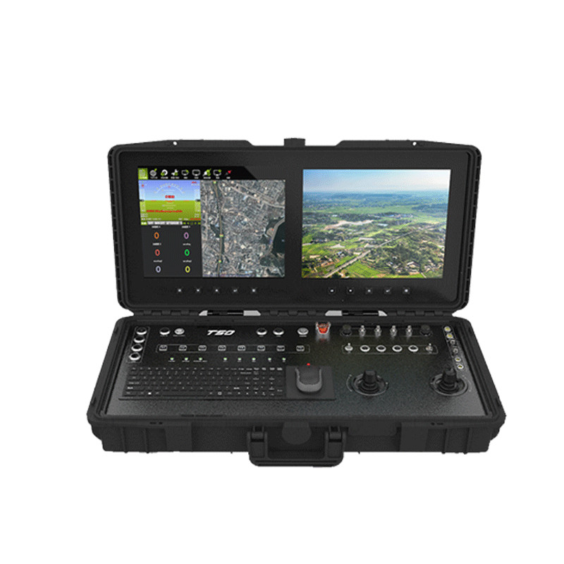 T50 dual-screen ground control station combines image and data transmission, remote control, and industriacomputing,