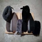 Grey Brown Ladies Waterproof Snow Boots fashionable snow boots womens