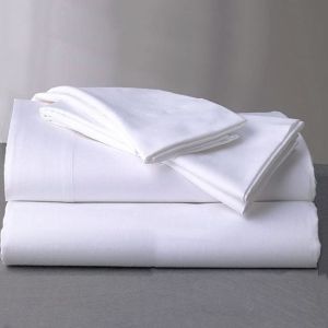 Queen Size Hotel Bed Sheet with Customization and Sophisticated Stripe Design