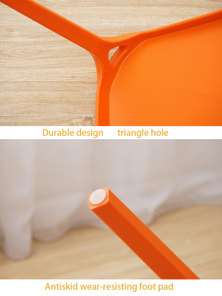 Loading Ability of 840pcs/40HQ Full PP Plastic Restaurant Dining Chairs with OEM Colors