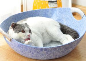 China Removable Bowl Pot Shape EN71 Cat Cave Felt For Pet Toys Organizer factory