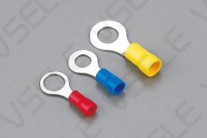 China Spade Crimp Insulated Cable Lugs / Pre Insulation Cable Ring Terminal O Type factory