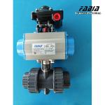Electric Operation 3 Inch PVC Ball Valve Soft Seated Valves