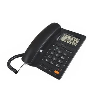China ABS Caller ID Telephone Adjustable LCD Brightness Corded House Phones factory