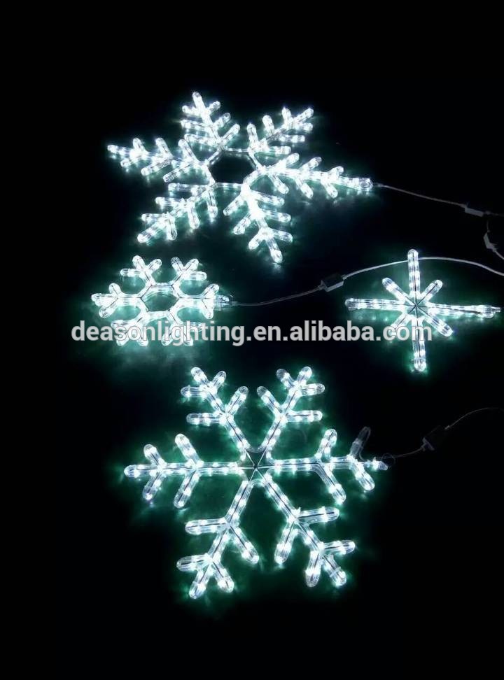 Tree christmas decoration light LED white snowflake light for outdoor christmas decoration