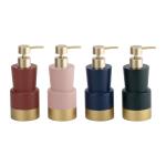 Polyresin Bathroom Countertop Accessories Pink Color With Stepping Toilet