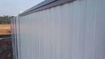 White Color Poultry Farm Structure With Steel Sheets Cladding For Goods Storage