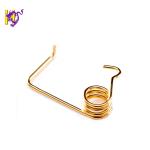 Small High Torque Gold Zinc Plating Carbon Steel Torsional Springs