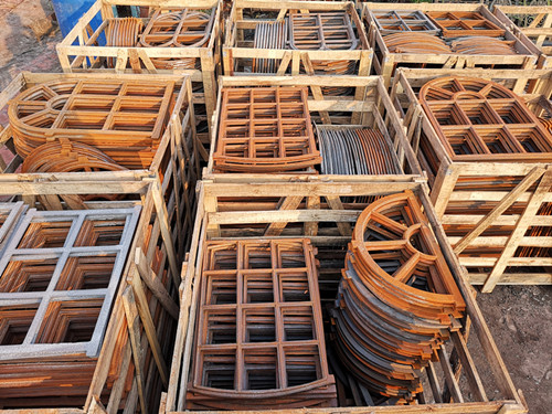 Garden Decorative Wrought Iron Window Grills Design Folding Open Style