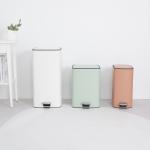 LOGO PRINT Allowed 18L Stainless Steel Soft Close Square Pedal Trash Bin Waste