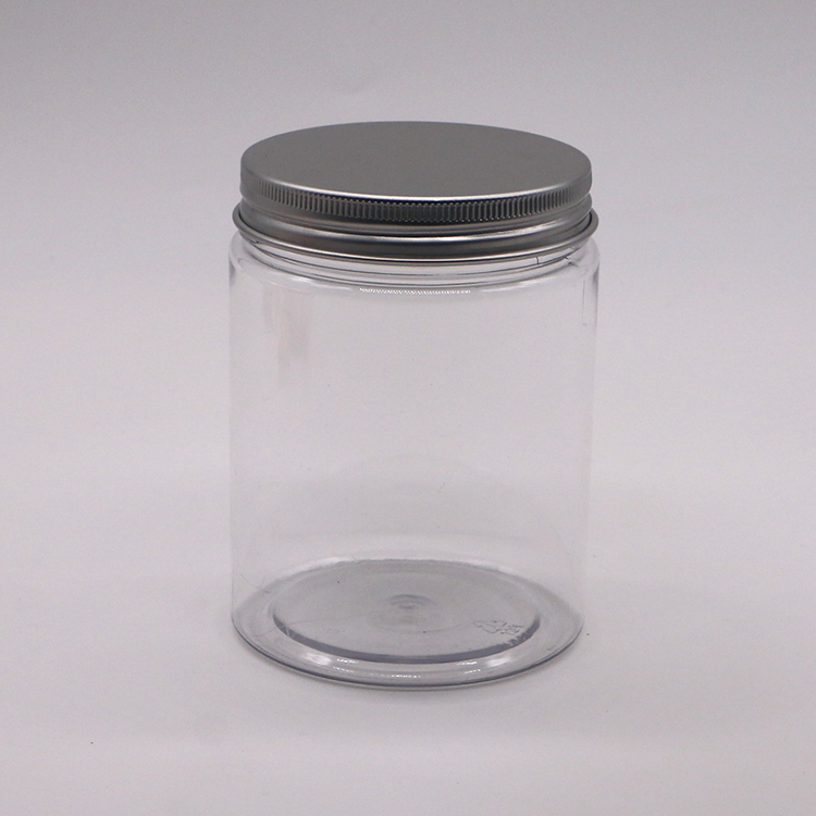 300cc PET Wide Mouth Plastic Food Storage Bottles with Aluminium Lid for Tasty Snacks