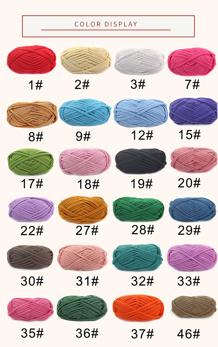 T Shirt Hand Arm Knit Yarn Blended Chunky Merino Wool Polyester Thick Crochet Yarn