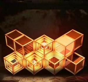 China LED Diamond DJ Booth Full Color Led Screen Sphere Arc Globe LED Screen 700w factory