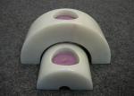 Set 2 Natural Stone Candle Holders Hand Made Material Solid Marble Material