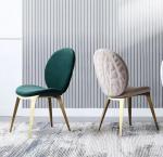Hotel chairs modern minimalist high-end designer home backrest stainless steel