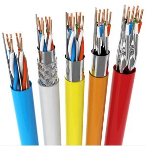 China CU CCA Conductor 23AWG SFTP Cat6 LAN Cable For Telecommunication factory
