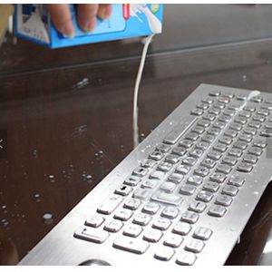 IP65 Dynamic 5VDC Industrial Washable Computer Keyboard FCC With Touchpad