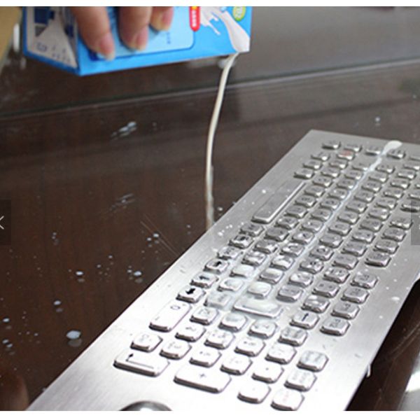IP65 Dynamic 5VDC Industrial Washable Computer Keyboard FCC With Touchpad