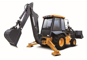 China SINOMACH Small 630 Backhoe Loader Machine Rear Tire Size 19.5L-24R4-12PR factory