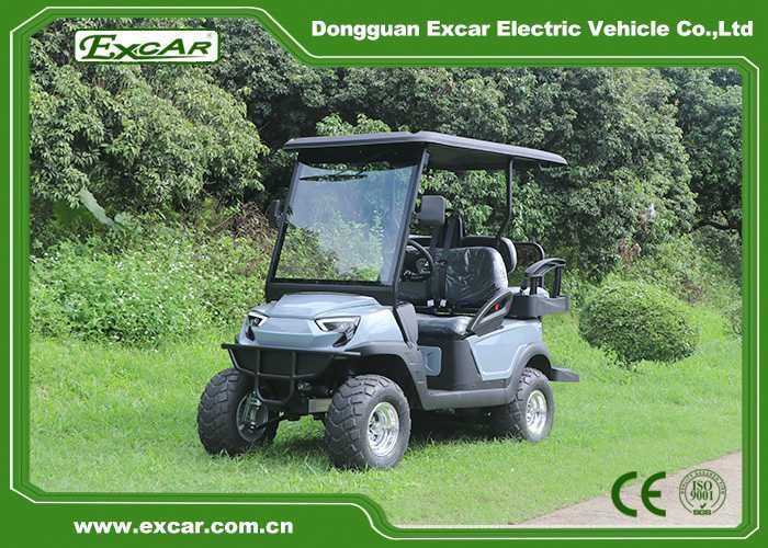 4 Seats Electric Golf Carts , Popular 48V Electric Golf Buggies With Caddle Plate