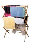 Removable Bamboo Home Furniture Bamboo Clothes Drying Hanger Rack For Clothes