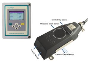 China Epoxy - Sealed Body Ultrasonic Water Flow Meter 6537 For Open Channel / River on sale