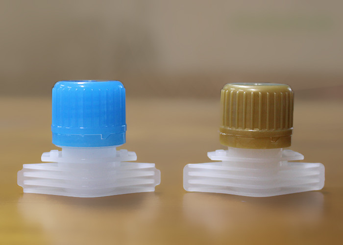 Eco Friendly No Plasticizer Plastic Spout Caps Nozzle Top On Compound Bag