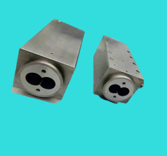 China Berstoff Parallel Twin Screw Barrel Elements Bimetallic Pip Sheet Extruder on sale