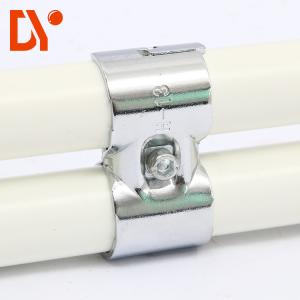China Chromed Lean Tube Connector Recycling 28mm Diameter For Office Desk System factory