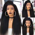 Yaki or Kinky Straight Hd Swiss Lace Frontal Wigs Human Hair Wigs Lace Front