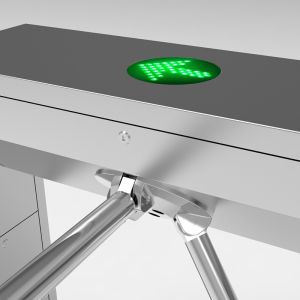 Subway Security Tripod Full Height Turnstile , Access Control Wheel Mechanical