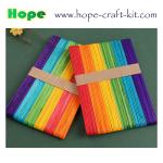 Natural color multi-colored wooden craft popsile sticks Tongue depressor for