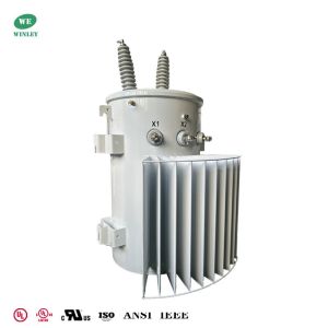 250kva Single Phase Pole Mounted Transformer 304 SS Tank 22860Grdy To 480V oil