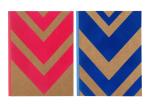Hardcover Custom Journal Printing Flocking Kraft Paper Sewing Glued Binding