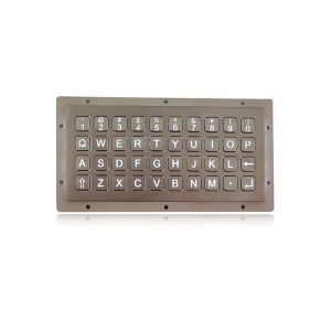 Alphanumeric 40 Buttons Stainless Steel Keypad Dot Matrix Backlit Panel Mount