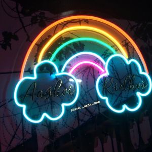 China Custom Neon Sign Wall mounted faux Neon logo Lamp for Party 100-240V Input Voltage on sale