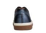 Round Toe Mens Slip On Leather Sneakers Oxfords Flat Casual Black Slip On Skate