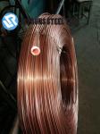 3.16*0.5mm ERW Seamless Alloy Steel Pipes Copper Coated Bundy Compressor Tube