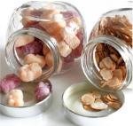 Glass storage jar with electroplating acrylie lid top Food Grade Glass Candy